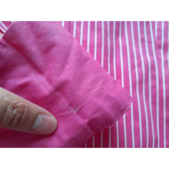 SOHO Jeans Pink White Stripes Cotton Blend LS Button-Up Shirt JR. Size L NWT - Picture 12 of 14
